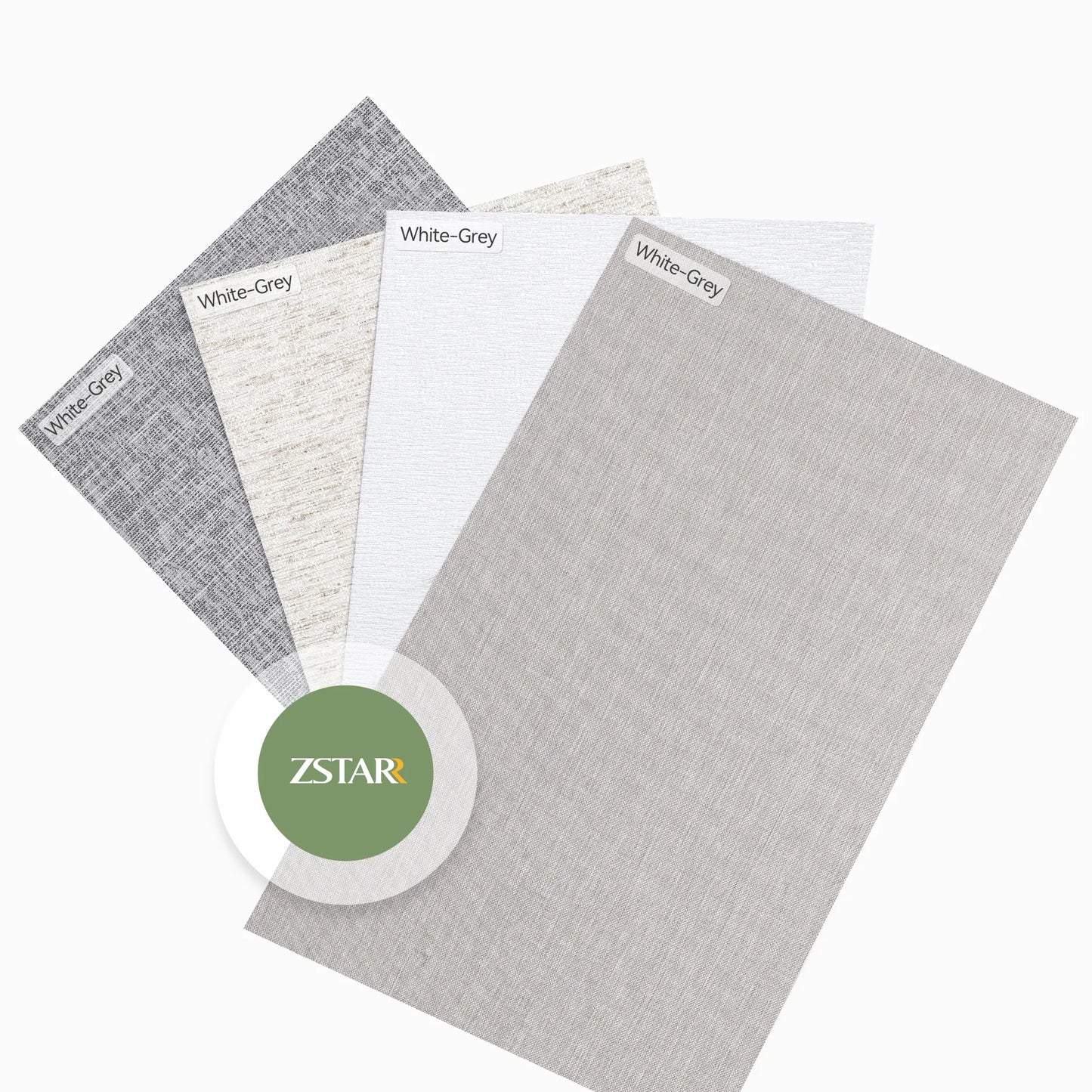 ZSTARR Roman Shades Fabric Sample – 100% Blackout Wrinkle-Resistant Soft