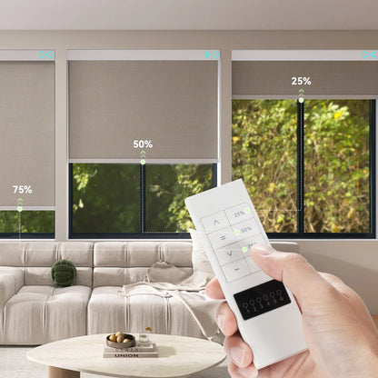 6-Channel QuickSet Remote for Motorized Roller & Zebra Shades (Compatible with Bluetooth & Alexa Motors)