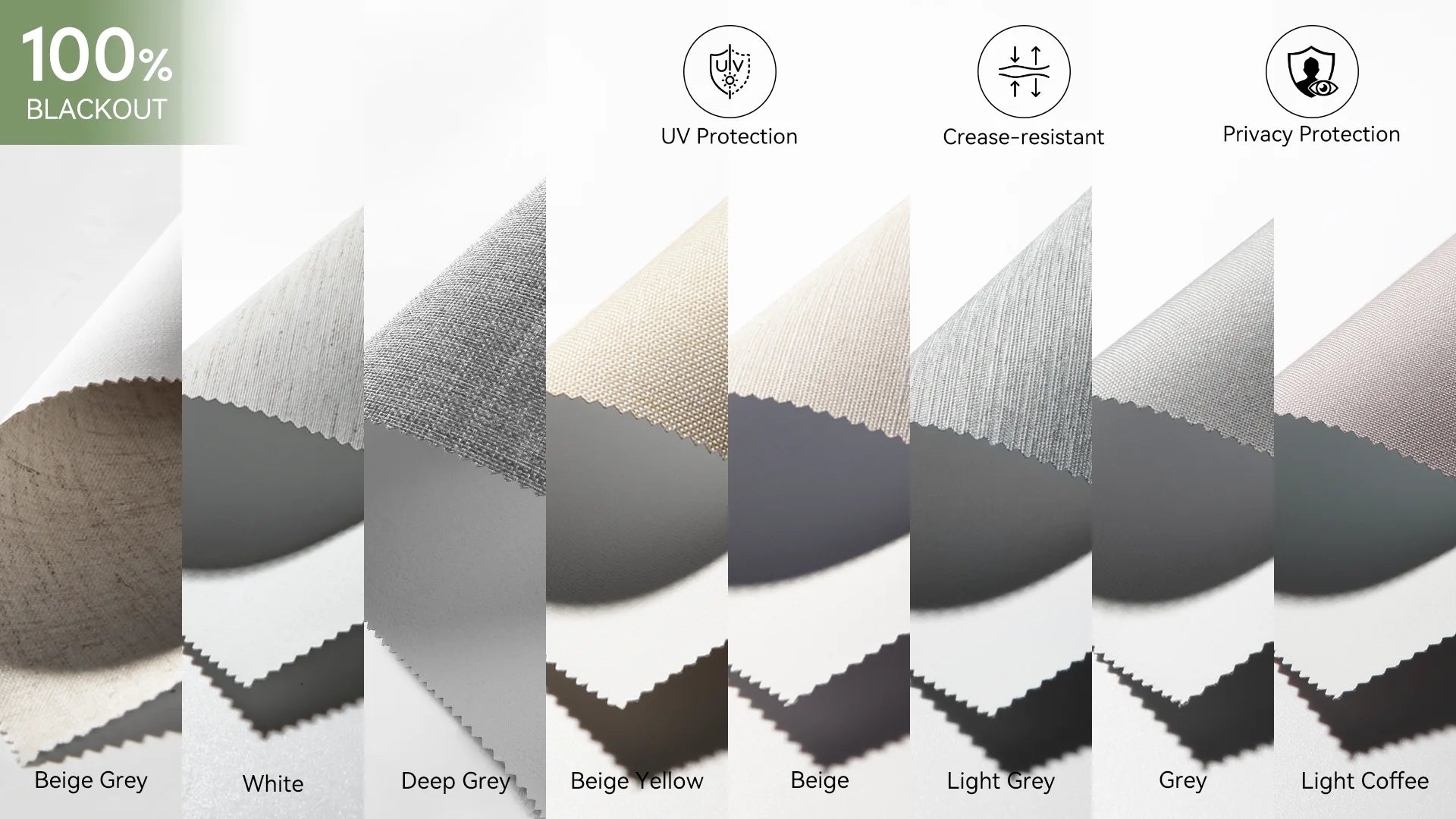 Motorized Backout Roller Shades Fabric