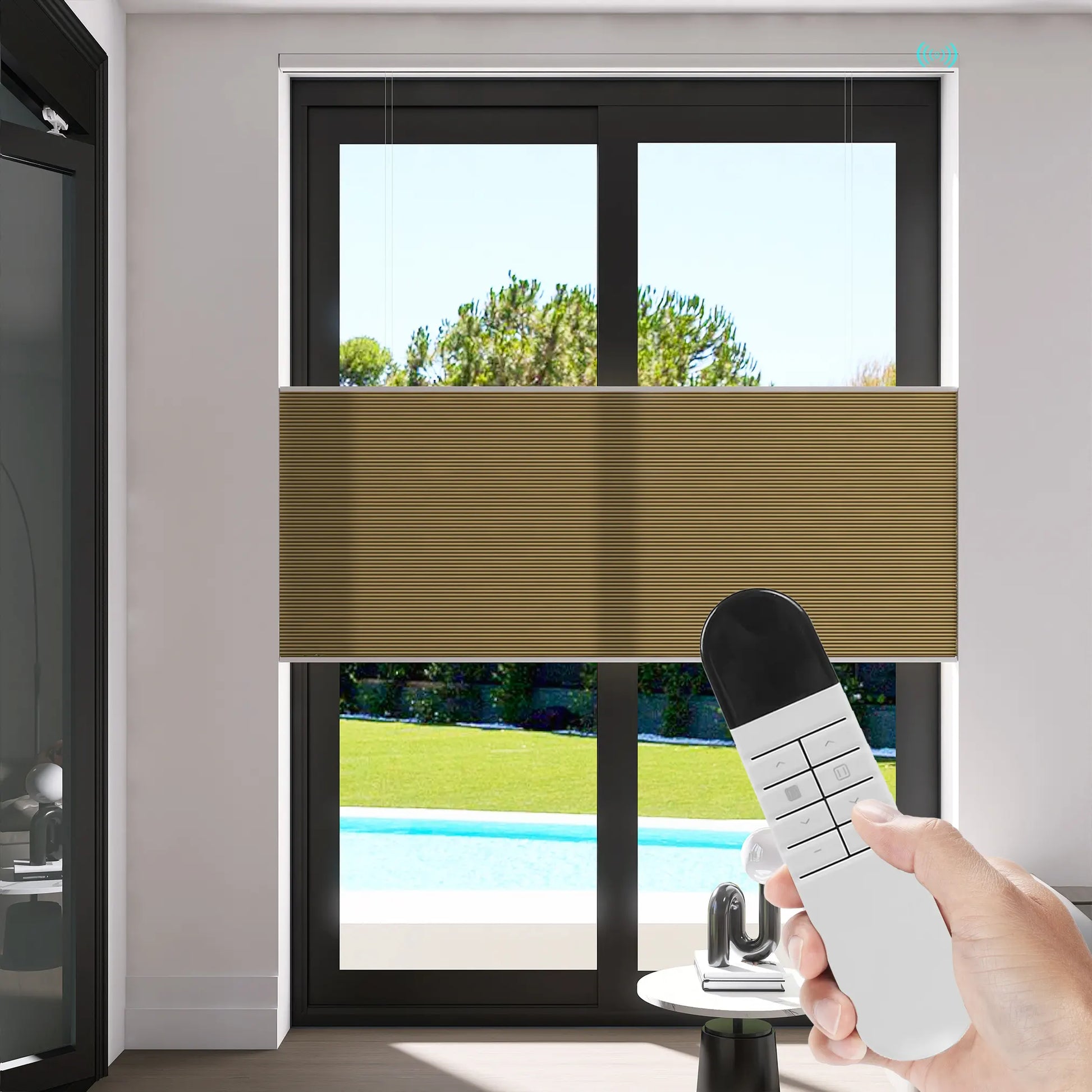 Remote for Motorized Top Down Bottom Up Cellular Shades