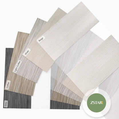 Zebra Shades 70% Blackout Fine Linen Texture Fabrice
