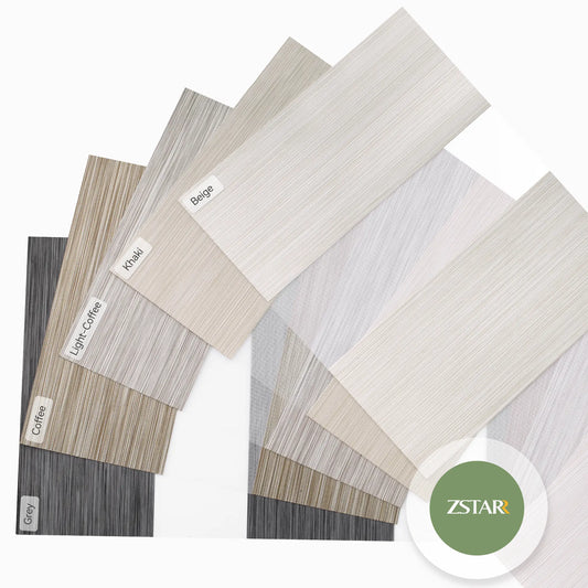 Zebra Shades 70% Blackout Fine Linen Texture Fabrice