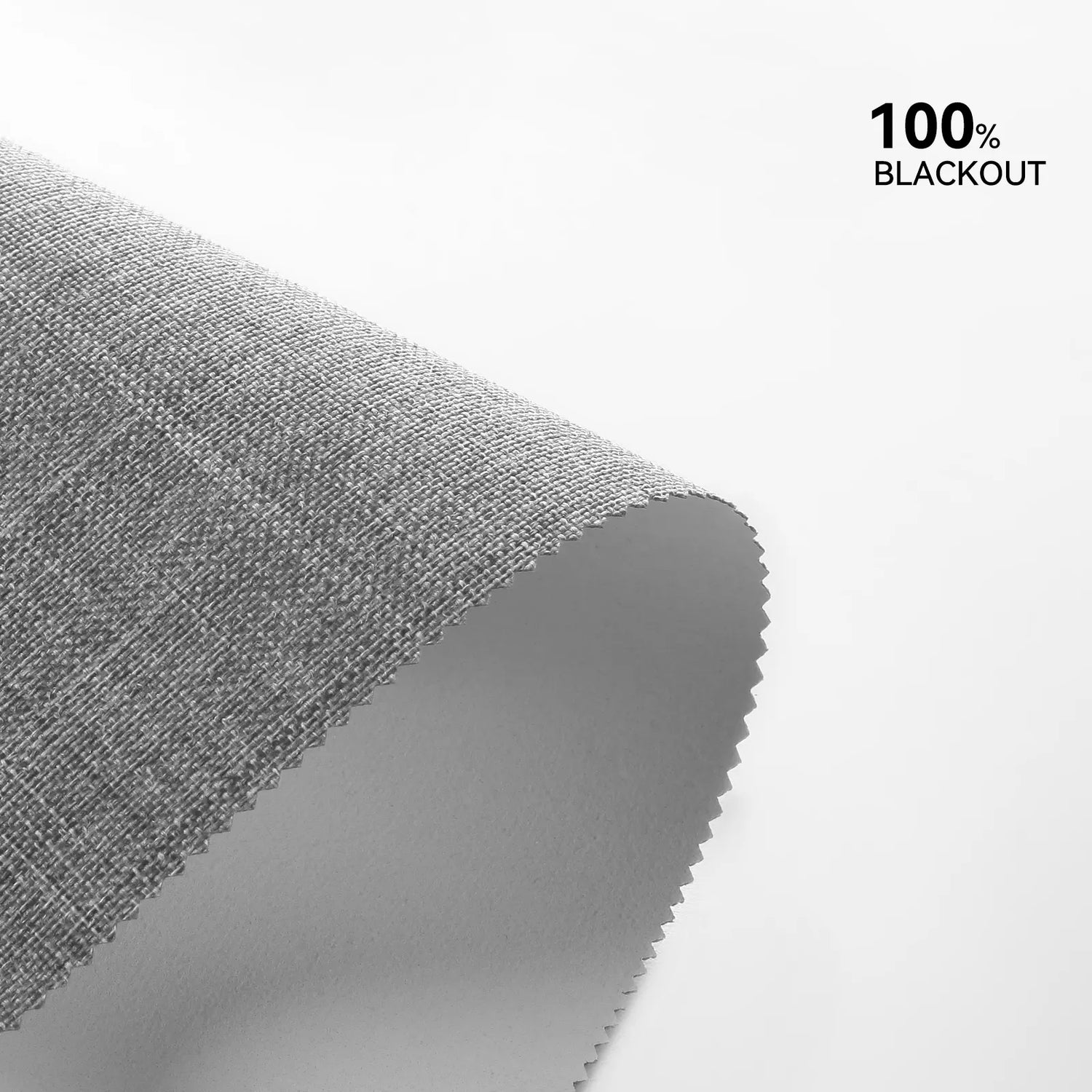 Blackout Linen Fabric Motorized Roller Shades