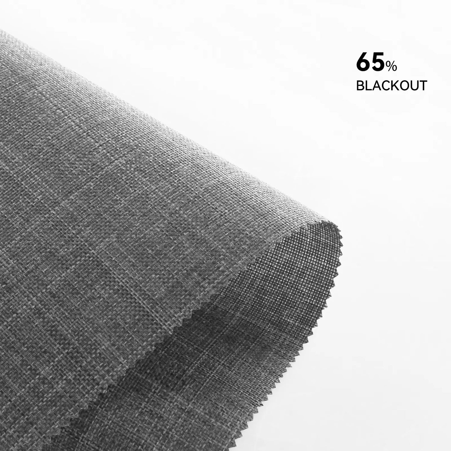 65% Blackout Linen-Texture Fabric for Roller Shades